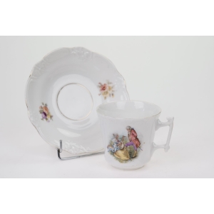 73786 C.T. ALTWASSER ŚLICZNA FILIŻANKA PATYCZAK ZE SPODKIEM ROMANTYCZNA SCENKA II (4).JPG