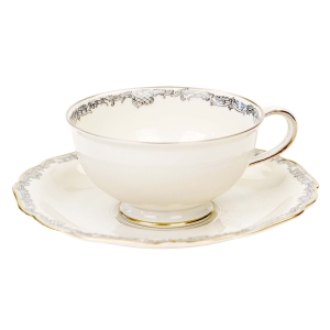 73789 HUTSCHENREUTHER KOŚĆ SŁONIOWA FILIŻANKA ZE SPODKIEM Z CZARNYM OTOKIEM (1).jpg