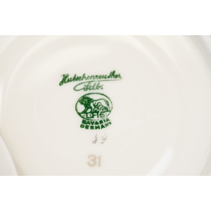 73789 HUTSCHENREUTHER KOŚĆ SŁONIOWA FILIŻANKA ZE SPODKIEM Z CZARNYM OTOKIEM (6).JPG