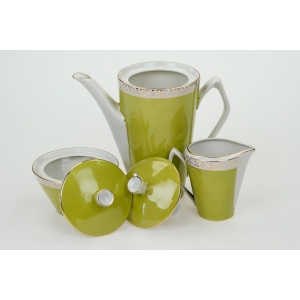 73791 CHODZIEŻ W. GÓRSKI ELŻBIETA SELEDYNOWY SERWIS DO KAWY 4 OSOBY KOLOROWE LATA 70-TE (5).JPG