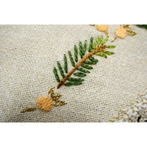 73821 BOŻE NARODZENIE HAFT WYPUKŁY BIEŻNIK SERWETA 170 x 37 cm (4).JPG