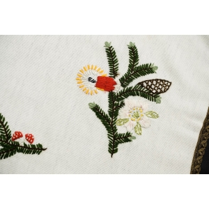 73825 BOŻE NARODZENIE STARY RĘCZNIE WYSZYWANY OBRUS SERWETA 101 X 53 CM (2).JPG