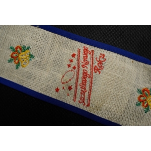 73835 BOŻE NARODZENIE SZARFA DZWONECZKI WYSZYWANA (3).JPG