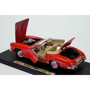 73843 MERCEDES BENZ 190 SL 1955 CZERWONY 118 MAISTO NA PODSTAWIE (5).JPG