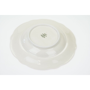 73849 HUTSCHENREUTHER KOŚĆ SŁONIOWA I SZAFIROWO-ZŁOTY OTOK KOMPLET 6 TALERZY OBIADOWYCH DO ZUPY (4).JPG