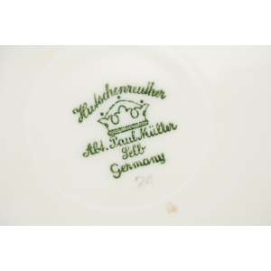 73849 HUTSCHENREUTHER KOŚĆ SŁONIOWA I SZAFIROWO-ZŁOTY OTOK KOMPLET 6 TALERZY OBIADOWYCH DO ZUPY (5).JPG