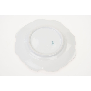 73852 OHME SECESJA KOMPLET TALERZYKÓW DESEROWYCH BIEL I ZŁOCENIA (4).JPG