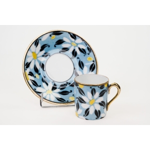 73862 FILIŻANKA MOKKA ZE SPODKIEM RĘCZNIE MALOWANE DUŻE KWIATY (4).JPG