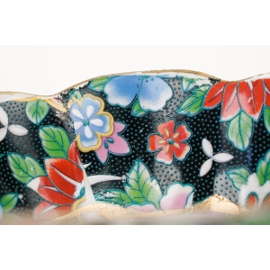 73963 STARA RĘCZNIE MALOWANA CHIŃSKA MISECZKA GEJSZE W STYLU SATSUMA (4).JPG