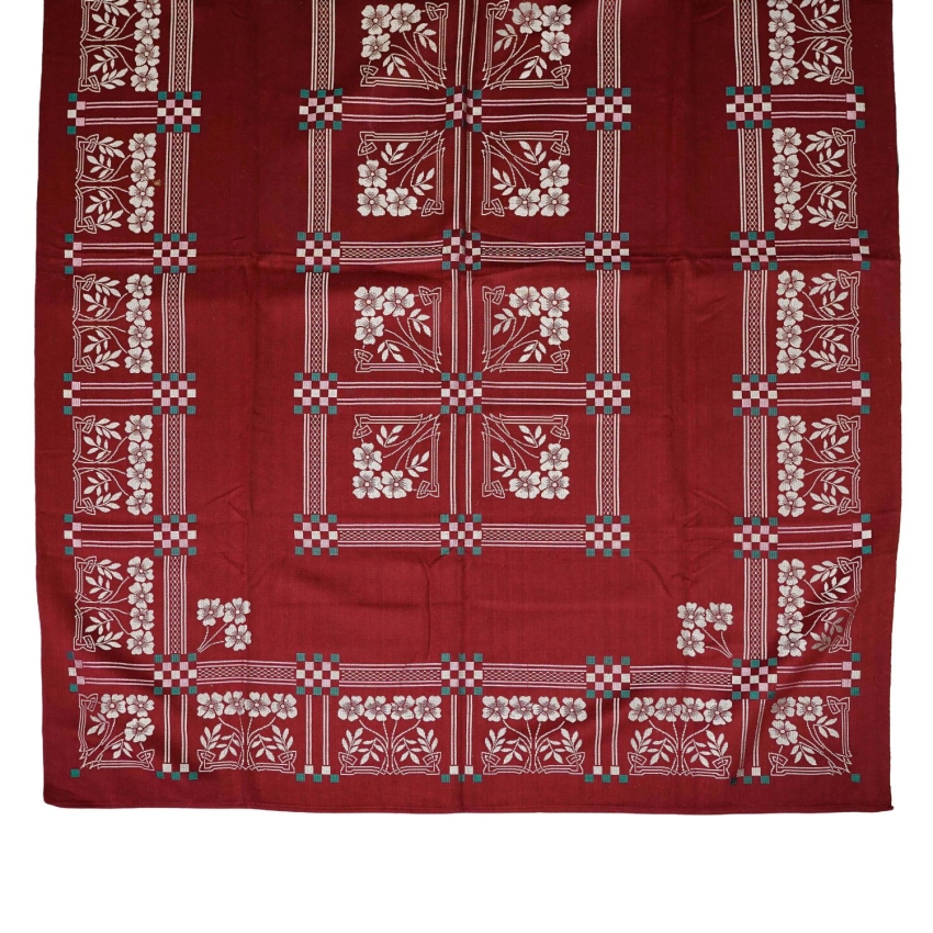 73969 CUDOWNA SECESJA BORDOWY OBRUS W KWIATY 195 X 145 CM (1).jpg