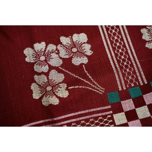 73969 CUDOWNA SECESJA BORDOWY OBRUS W KWIATY 195 X 145 CM (3).JPG