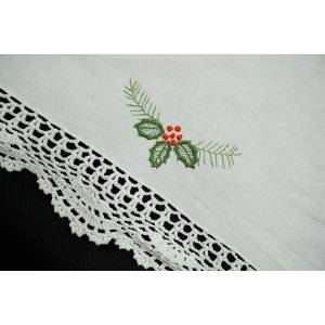 73973 BOŻE NARODZENIE WYSZYWANY BIEŻNIK I KORONKA SZYDEŁKOWA MOTYWY ŚWIĄTECZNE 94 X 41 CM (3).JPG