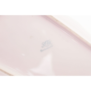 74004 CHODOV SERWIS DO KONFITUR Z RÓŻOWEJ PORCELANY KOSZYCZEK I 10 SPODKÓW (3).JPG