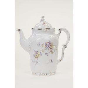 74015 WEIMAR WSPANIAŁY DZBANEK DO KAWY SECESJA FIOŁECZKI (3).JPG