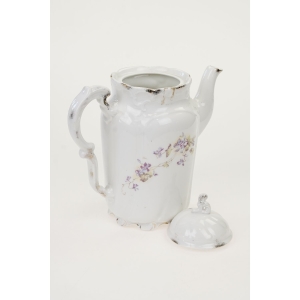 74015 WEIMAR WSPANIAŁY DZBANEK DO KAWY SECESJA FIOŁECZKI (4).JPG