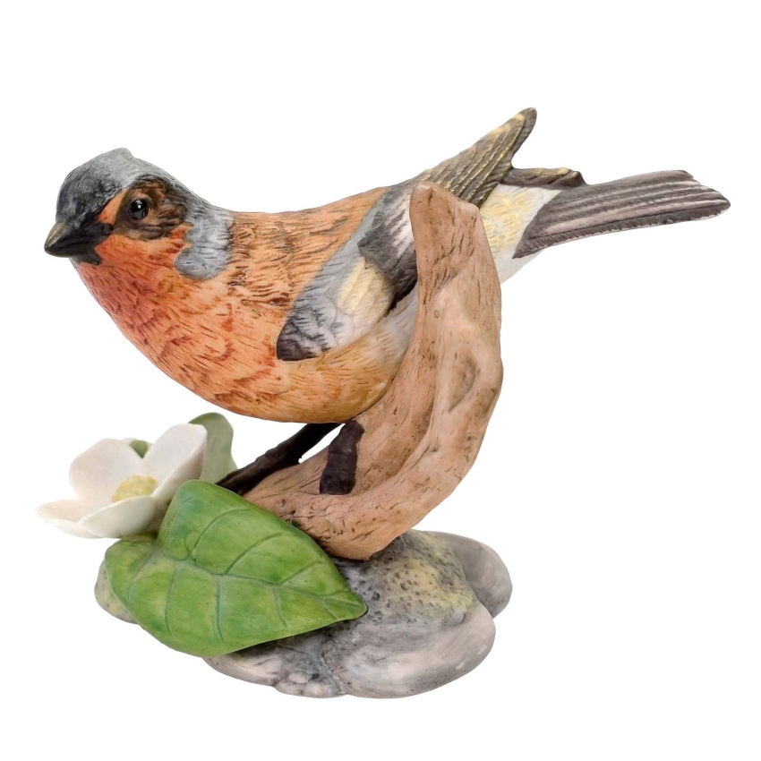 74019 FRANKLIN MINT BISKWITOWA FIGURKA PTASZKA ZIĘBA (1).jpg