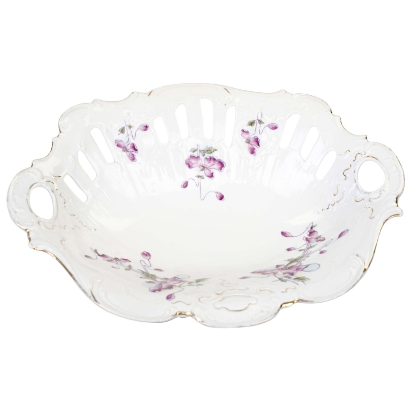 74085 SECESJA UROCZY KOSZ AŻUROWY RĘCZNIE MALOWANE ANEMONY (1).jpg