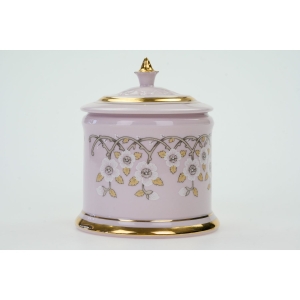 70837 CHODOV KWIATY BOMBONIERA Z RÓŻOWEJ PORCELANY (2).JPG