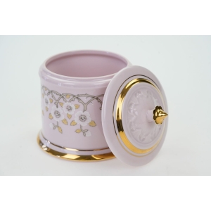 70837 CHODOV KWIATY BOMBONIERA Z RÓŻOWEJ PORCELANY (4).JPG