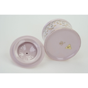 70837 CHODOV KWIATY BOMBONIERA Z RÓŻOWEJ PORCELANY (5).JPG