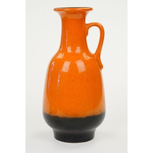 74091 JASBA CZARNO-POMARAŃCZOWY DUŻY WAZON Z UCHEM (3).JPG