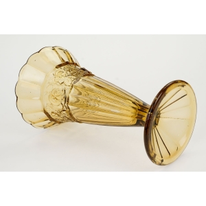 74096 BELGIA DUŻY UROCZY BURSZTYNOWY WAZON ZE SZLACZKIEM RÓŻ (4).JPG