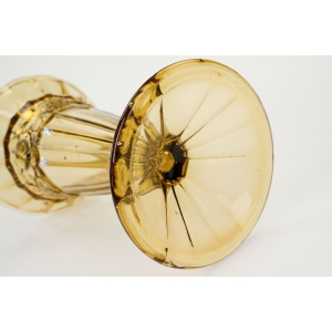 74096 BELGIA DUŻY UROCZY BURSZTYNOWY WAZON ZE SZLACZKIEM RÓŻ (5).JPG