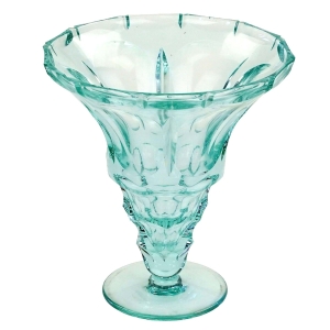 ŚLICZNY NEODYMOWY AMETYSTOWY WAZON SZLIFOWANY I POLEROWANY W STYLU MOSER