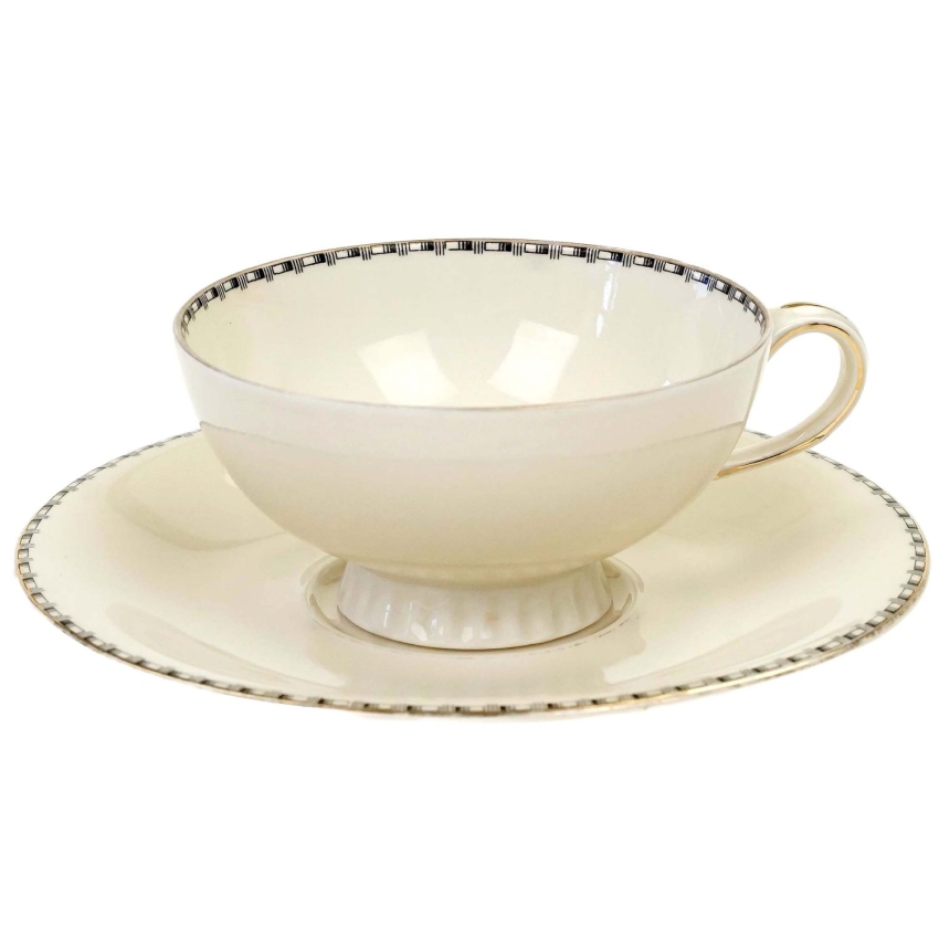 74112 SORAUŻARY A. HENNIG KOŚĆ SŁONIOWA I CZARNY OTOK FILIŻANKA ZE SPODKIEM (1).jpg