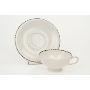 74112 SORAUŻARY A. HENNIG KOŚĆ SŁONIOWA I CZARNY OTOK FILIŻANKA ZE SPODKIEM (4).JPG