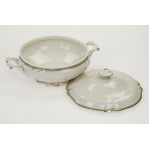 74118 HUTSCHENREUTHER KOŚĆ SŁONIOWA I MUSZTARDOWO-SELEDYNOWY OTOK WAZA TERYNA (4).JPG