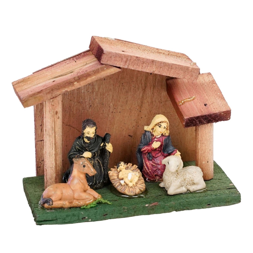 74120 BOŻE NARODZENIE DREWNIANA SZOPKA STAJENKA Z 5 FIGURKAMI (1).jpg
