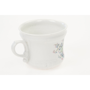 74131 BĄDŹ SZCZĘŚLIWA ZABYTKOWY KUBEK NIEZAPOMINAJKI I RÓŻE RĘCZNIE MALOWANY (4).JPG