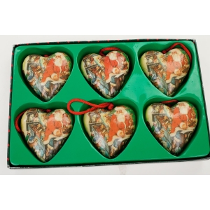 74171 BOŻE NARODZENIE BOMBKI DEKORACJE NA CHOINKĘ W STYLU VINTAGE SERDUSZKA DECOUPAGE II (4).JPG