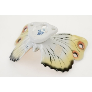74183 DRESDEN DREZNO ŚLICZNA FIGURKA MOTYL RĘCZNIE MALOWANY (5).JPG