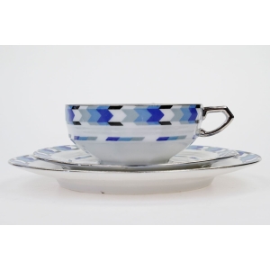 74241 LIMOGES GIRAUD ŚNIADANIÓWKA ART-DECO NIEBIESKIE DEKORACJE (2).JPG