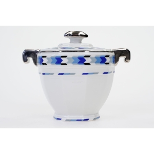 74242 LIMOGES GIRAUD CUKIERNICA ART-DECO NIEBIESKIE DEKORACJE (2).JPG