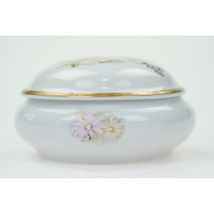 74254 LIMOGES ANGÉLIQUE RĘCZNIE MALOWANE PUZDERKO KWIAT MAGNOLII (2).JPG