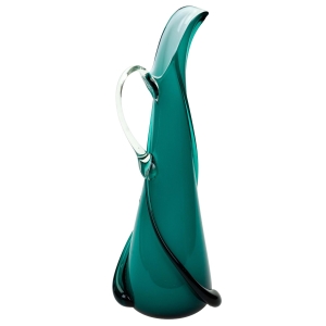 74295 EMPOLI ŚLICZNY DZBAN WAZON Z UCHEM W KOLORZE MORSKIM (1).jpg