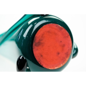 74295 EMPOLI ŚLICZNY DZBAN WAZON Z UCHEM W KOLORZE MORSKIM (6).JPG