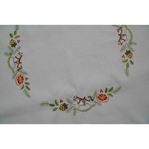 74307 BOŻE NARODZENIE BIAŁY OBRUS Z BARWNYM HAFTEM O MOTYWIE ŚWIĄTECZNYM 84 X 84 CM (2).JPG