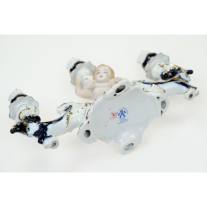 74308 ARPO ŚWIECZNIK TRÓJRAMIENNY Z CHERUBINKIEM RĘCZNIE MALOWANY (5).JPG