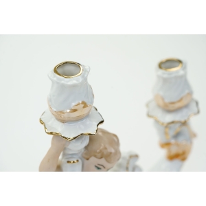 74309 ARPO ŚWIECZNIK TRÓJRAMIENNY Z CHERUBINKIEM RĘCZNIE MALOWANY (2).JPG