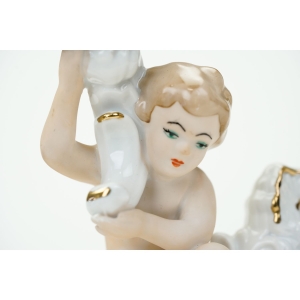 74309 ARPO ŚWIECZNIK TRÓJRAMIENNY Z CHERUBINKIEM RĘCZNIE MALOWANY (3).JPG