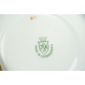 74320 STRUŽNA MORSKA FILIŻANKA ZE SPODKIEM ZŁOCENIA I KOLOROWE BUKIECIKI (6).JPG