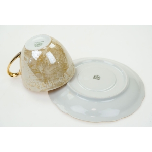 74323 BOGUCICEĆMIELÓW OPALIZOWANA FILIŻANKA DO KAWY ZE SPODKIEM (4).JPG