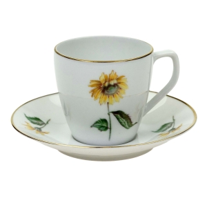 SCHÖNWALD MAŁA FILIŻANKA ZE SPODKIEM SŁONECZNIK