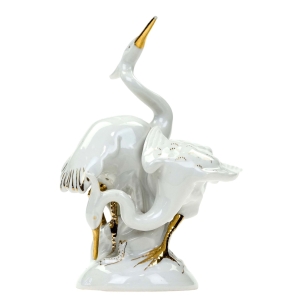 74408 ROYAL DUX FIGURKA CZAPLI ŻURAWI BIEL I ZŁOCENIA (1).jpg