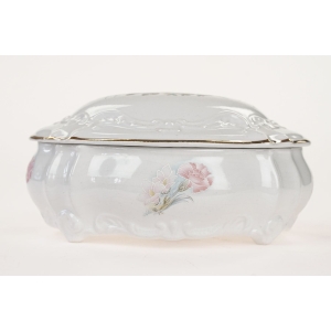 49219 LIMOGES UROCZE PUZDERKO PASTELOWE KWIATY RELIEFY I ZŁOCENIA (2).jpg