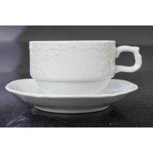 74567 ROSENTHAL SANSSOUCI FILIŻANKA ZE SPODKIEM W BIELI (2).JPG